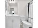 Clean bathroom with white vanity and shower/tub combo at 3420 Reagan Way # 89, Lawrenceville, GA 30044