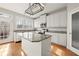 Eat-in kitchen with island, granite countertops, and stainless steel appliances at 7250 Weber St, Atlanta, GA 30349