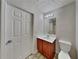 Clean bathroom with vanity, toilet and updated fixtures at 4146 Shoals Pt, Union City, GA 30291