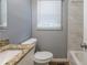 Updated bathroom with granite countertop and tile flooring at 3597 Fairlane Nw Dr, Atlanta, GA 30331