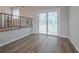 Dining area with sliding glass door to backyard at 4557 Greenleaf Sw Cir, Atlanta, GA 30331