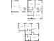 Three-story home floor plans, including bedrooms, baths, and kitchen at 4557 Greenleaf Sw Cir, Atlanta, GA 30331