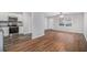 Eat-in kitchen with stainless steel appliances at 844 Parkstone Dr, Stone Mountain, GA 30083