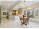 Eat-in kitchen with a bay window and skylights at 1193 Colony Dr, Marietta, GA 30068