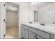 Double vanity bathroom with marble countertop at 2570 Bayrose Cir # 70, Atlanta, GA 30344