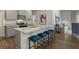 Modern kitchen featuring granite countertops and stainless steel appliances at 215 Oak View Ln, Dallas, GA 30157