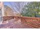 Wooden deck with lattice railings overlooks backyard at 341 Red Oak Sw Run, Marietta, GA 30008