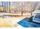 Landscaped front yard with driveway and trees at 5923 Liberty Rd, Winston, GA 30187