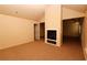Primary bedroom with fireplace and access to other rooms at 8178 Lochley Dr, Fairburn, GA 30213