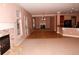 Open floor plan connecting the living and dining areas at 8178 Lochley Dr, Fairburn, GA 30213