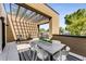 Private rooftop deck with pergola, dining table, and seating at 1099 North Ne Ave # 13, Atlanta, GA 30307