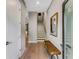 Bright entryway with wood floors and built-in bench at 1099 North Ne Ave # 13, Atlanta, GA 30307