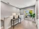 Bright hallway with a console table and access to a private deck at 1099 North Ne Ave # 13, Atlanta, GA 30307