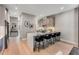 Open concept kitchen with breakfast bar and stainless steel appliances at 1099 North Ne Ave # 13, Atlanta, GA 30307