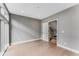 Bright office space with hardwood floors and a door to the upper level at 1099 North Ne Ave # 13, Atlanta, GA 30307