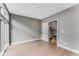 Bright bedroom with hardwood floors and access to upper level at 1099 North Ne Ave # 7, Atlanta, GA 30307