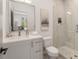 Bathroom with white vanity, shower, and modern fixtures at 1237 Memorial Se Dr # 303, Atlanta, GA 30316