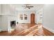 Hardwood floors, fireplace and bright living room at 1015 Deckner Sw Ave, Atlanta, GA 30310