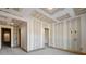 Unfinished basement hallway with multiple doorways at 1730 Etchison Spur, Loganville, GA 30052
