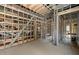 Interior framing of a new home showing stairs at 1730 Etchison Spur, Loganville, GA 30052