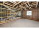 Interior room under construction; metal framing and wooden supports at 1730 Etchison Spur, Loganville, GA 30052