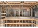 Kitchen area framing with island, under construction at 1730 Etchison Spur, Loganville, GA 30052