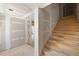 Unfinished staircase in a new construction home with wood stairs at 1730 Etchison Spur, Loganville, GA 30052