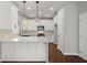 Modern kitchen with white cabinets and quartz countertops at 4618 Liberty Square Dr, Acworth, GA 30101