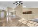 Bright living room with hardwood floors and a fireplace at 3845 Leprechaun Ct, Decatur, GA 30034