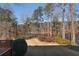 Backyard with lake view and mature trees at 4327 Lake Chimney Ne Ct, Roswell, GA 30075