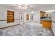 Dining area with tile floors and built-in shelves at 166 Pebble Path, Douglasville, GA 30134