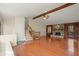 Spacious living room with hardwood floors and fireplace at 755 Wickerberry Knl, Roswell, GA 30075