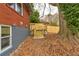 Wooden stairs leading to backyard at 2216 Golden Dawn Sw Dr, Atlanta, GA 30311