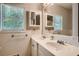 Bathroom boasts double vanity and a large mirror at , Acworth, GA 30101