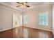Spacious bedroom with hardwood floors and ceiling fan at , Acworth, GA 30101
