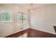 Cozy dining area with hardwood floors and a view of the backyard at , Acworth, GA 30101