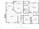 Two-bedroom, two-bathroom floor plan with a large living room at , Acworth, GA 30101