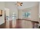 Large living room with hardwood floors, fireplace and multiple windows at , Acworth, GA 30101