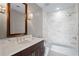 Elegant bathroom with marble tile and a soaking tub at 3630 Peachtree Ne Rd # 2207, Atlanta, GA 30326