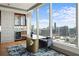 Elegant dining area with city views and hardwood floors at 3630 Peachtree Ne Rd # 2207, Atlanta, GA 30326