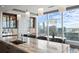 Modern kitchen with city views and breakfast bar at 3630 Peachtree Ne Rd # 2207, Atlanta, GA 30326