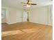 Large main bedroom with walk-in closet and ceiling fan at 4245 Sterling Pointe Dr, Douglasville, GA 30135