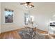 Home office with hardwood floors and a modern desk setup at 4159 Gemstone Ter, Marietta, GA 30062