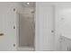 Clean bathroom with a shower and updated fixtures at 308 Mainsail Ln, Woodstock, GA 30189
