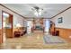 Spacious living room with wood floors and fireplace at 2572 Plum St, Snellville, GA 30078