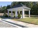 White gazebo with four columns at 139 Kingsley Way, Acworth, GA 30102