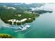 Aerial view of a marina with boats and lake at 3810 Reserve Overlook Lot14 Way, Cumming, GA 30041
