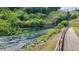 Scenic river view with walking path and bridge at 3810 Reserve Overlook Lot14 Way, Cumming, GA 30041