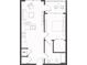 Open floor plan featuring a bedroom, bathroom, kitchen and living area at 525 Parkway Ne Dr # 217, Atlanta, GA 30308