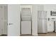 Stackable washer and dryer in a dedicated laundry closet at 525 Parkway Ne Dr # 217, Atlanta, GA 30308